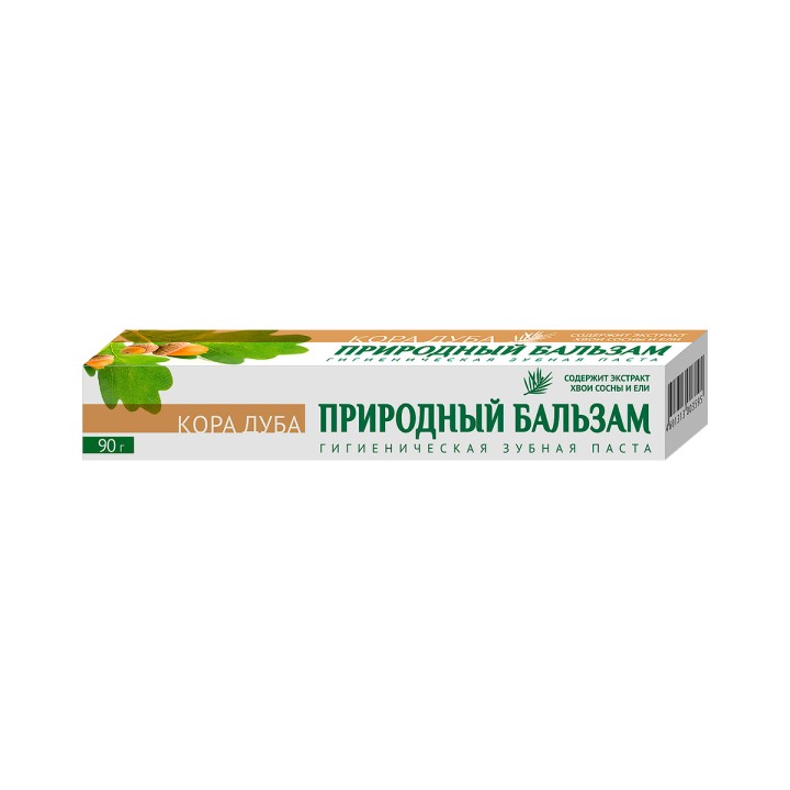 Природный бальзам Кора дуба зубная паста 90 г туба 1 шт Весна