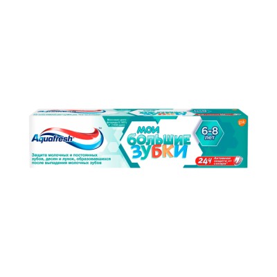 Aquafresh Мои большие зубки зубная паста детская 50 мл туба 1 шт