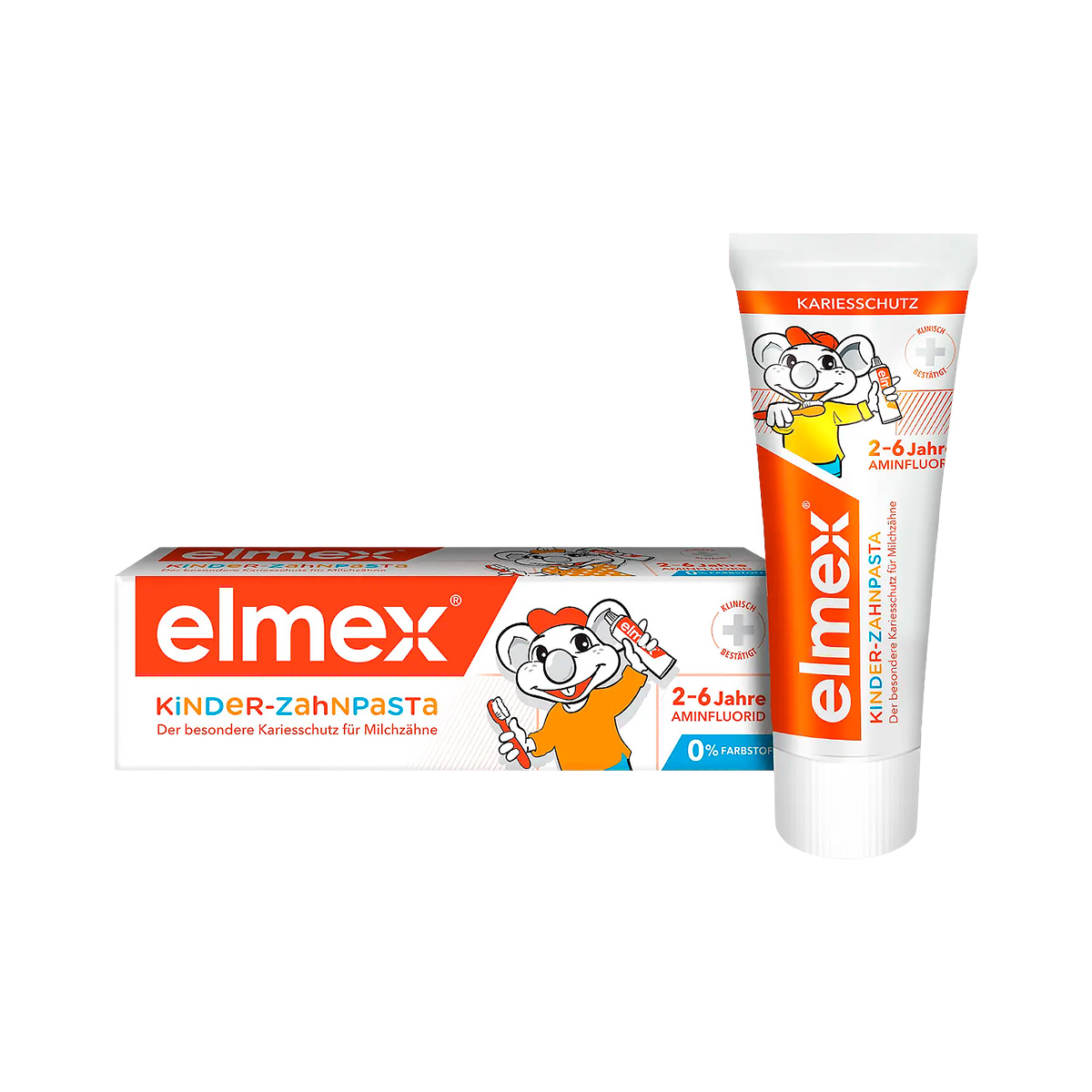 Colgate Elmex Kids 2-6 зубная паста детская 50 мл туба 1 шт