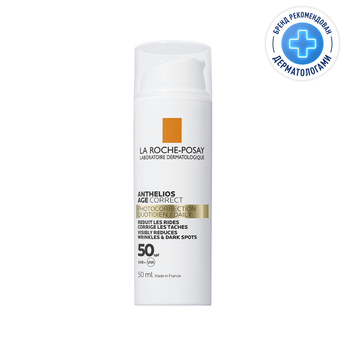 La Roche-Posay Anthelios солнцезащитный антивозрастной крем для лица SPF 50/PPD 19 50 мл 1 шт