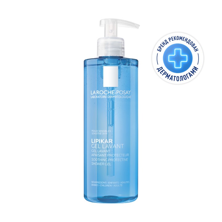 La Roche-Posay Lipikar Gel Lavant успокаивающий гель для душа с защитными свойствами для чувствительной кожи младенцев, детей и взрослых 400 мл 1 шт