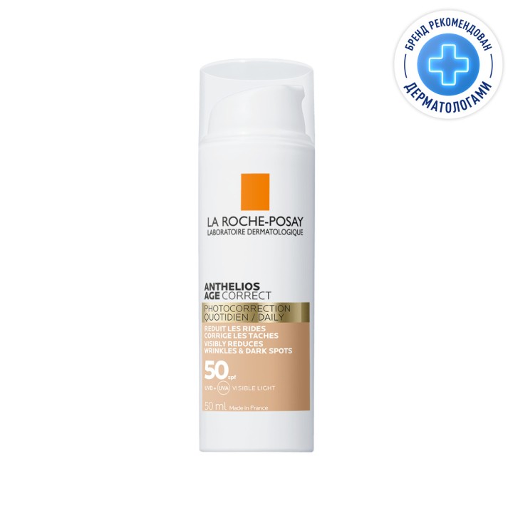 La Roche-Posay Anthelios солнцезащитный антивозрастной CC крем для лица SPF 50/PPD 19 50 мл 1 шт