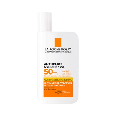 La Roche-Posay Anthelios UVMune 400 солнцезащитный невидимый флюид для лица SPF 50+/PPD 42 50 мл 1 шт