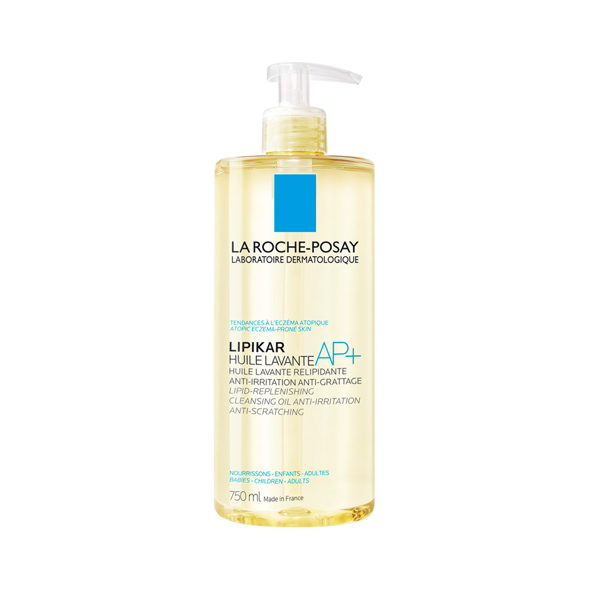 La Roche-Posay Lipikar Oil AP+ липидовосполняющее смягчающее масло для ванны и душа для детей и взрослых 750 мл 1 шт