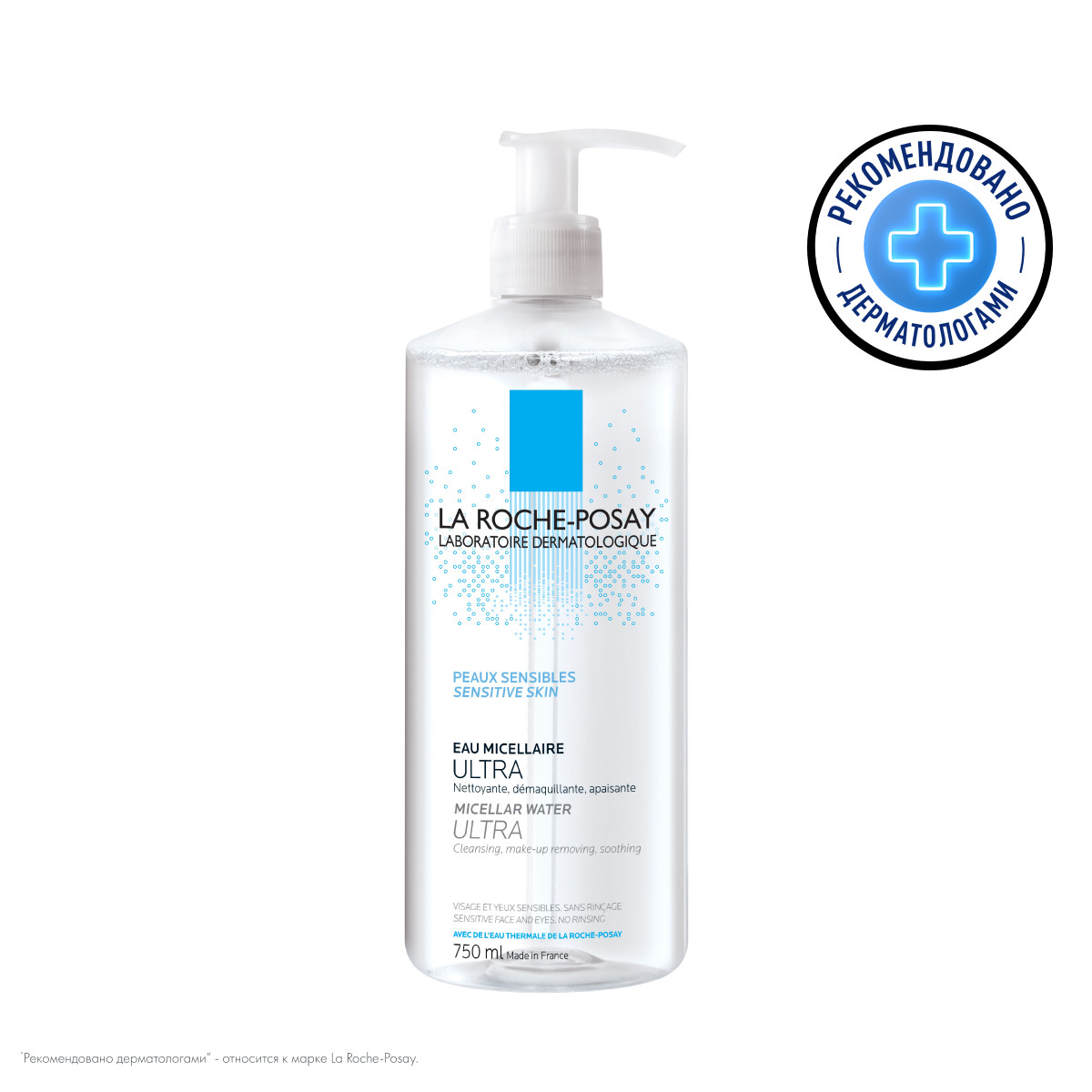 La Roche-Posay Ultra мицеллярная вода для чувствительной и склонной к аллергии кожи 750 мл 1 шт