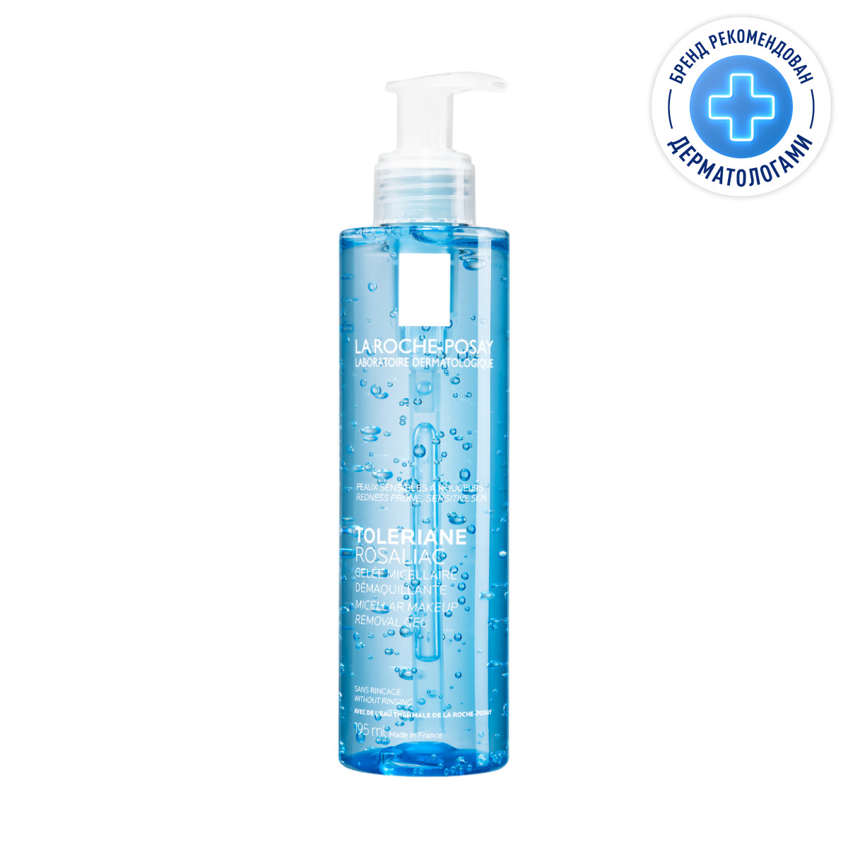 La Roche-Posay Toleriane Rosaliac Gel очищающий мицеллярный гель для лица и век 195 мл 1 шт