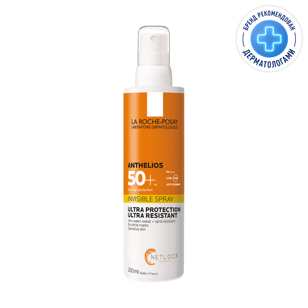 La Roche-Posay Anthelios солнцезащитный невидимый спрей для лица и тела SPF 50+ 200 мл 1 шт