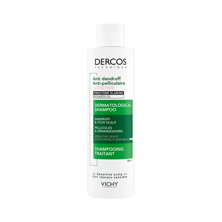 Vichy Dercos Technique интенсивный шампунь-уход против перхоти для чувствительной кожи головы 200 мл 1 шт