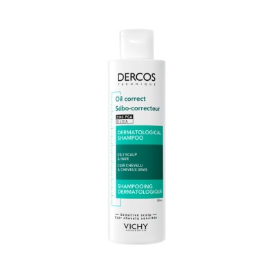 Vichy Dercos Technique Oil Correct регулирующий шампунь-уход для жирных волос 200 мл 1 шт