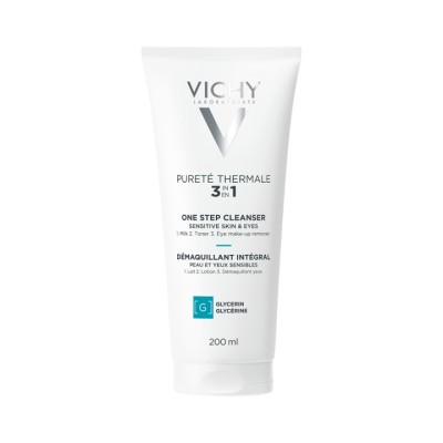 Vichy Purete Thermale очищающее средство универсальное 3 в 1 для чувствительной кожи и глаз 200 мл 1 шт