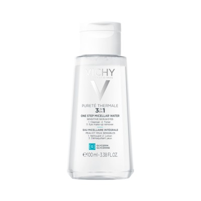 Vichy Purete Thermale мицеллярная вода универсальная 3 в 1 для чувствительной кожи лица и вокруг глаз 100 мл 1 шт