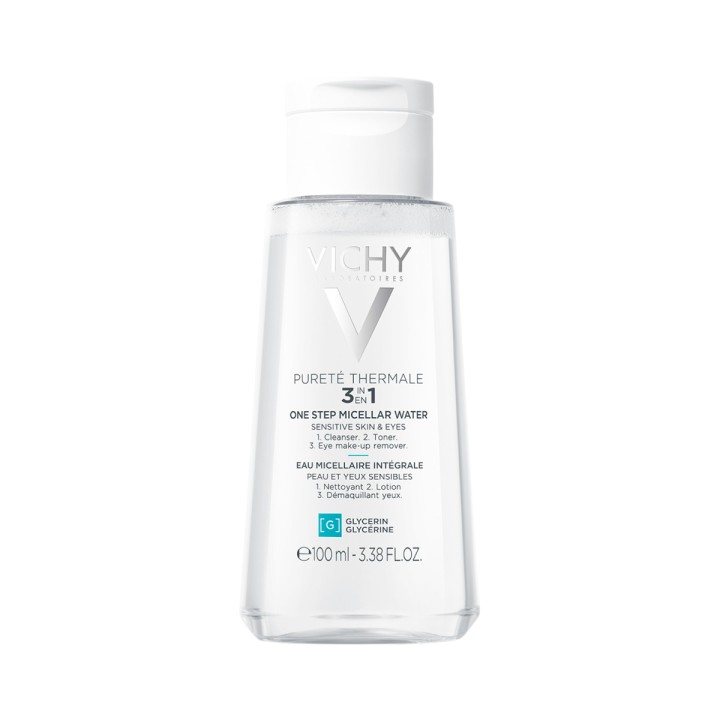 Vichy Purete Thermale мицеллярная вода универсальная 3 в 1 для чувствительной кожи лица и вокруг глаз 100 мл 1 шт