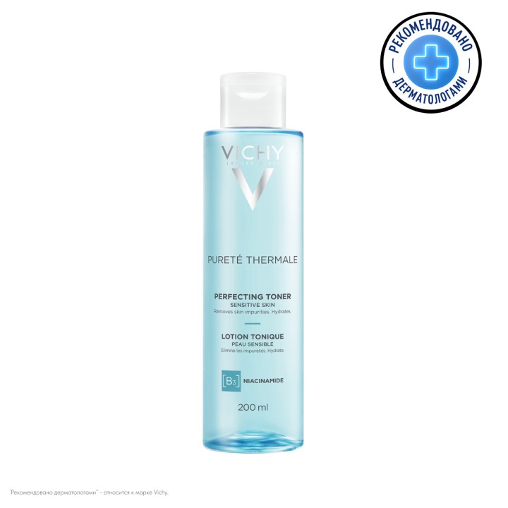 Vichy Purete Thermale совершенствующий тоник для очищения чувствительной кожи 200 мл 1 шт