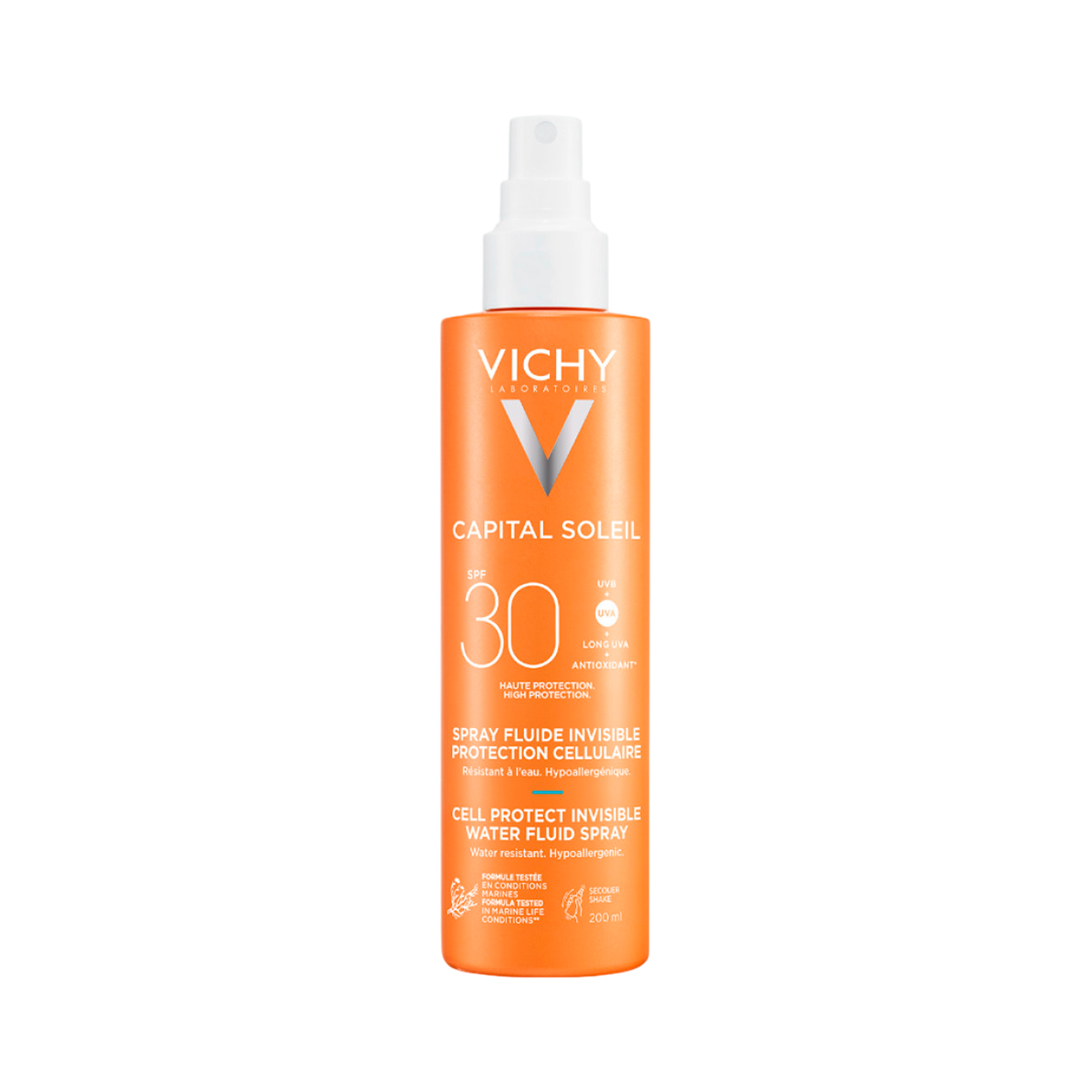 Vichy Capital Soleil Cell Protect легкий солнцезащитный спрей-флюид SPF 30 200 мл 1 шт