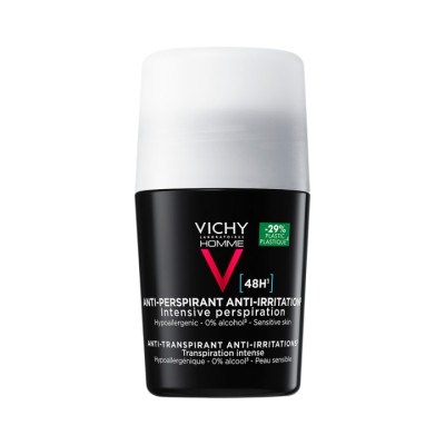 Vichy Homme 48 ч мужской шариковый дезодорант-антиперспирант для чувствительной кожи 50 мл 1 шт