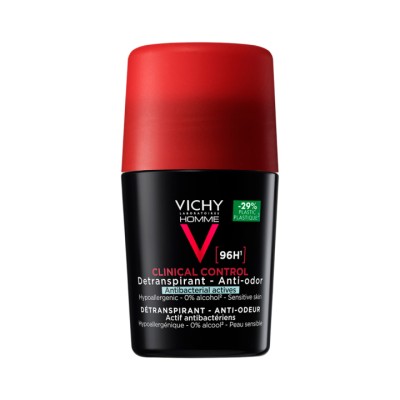 Vichy Homme Clinical Control 96 ч мужской шариковый дезодорант-антиперспирант 50 мл 1 шт