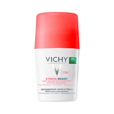 Vichy Анти-стресс 72 ч шариковый дезодорант 50 мл 1 шт