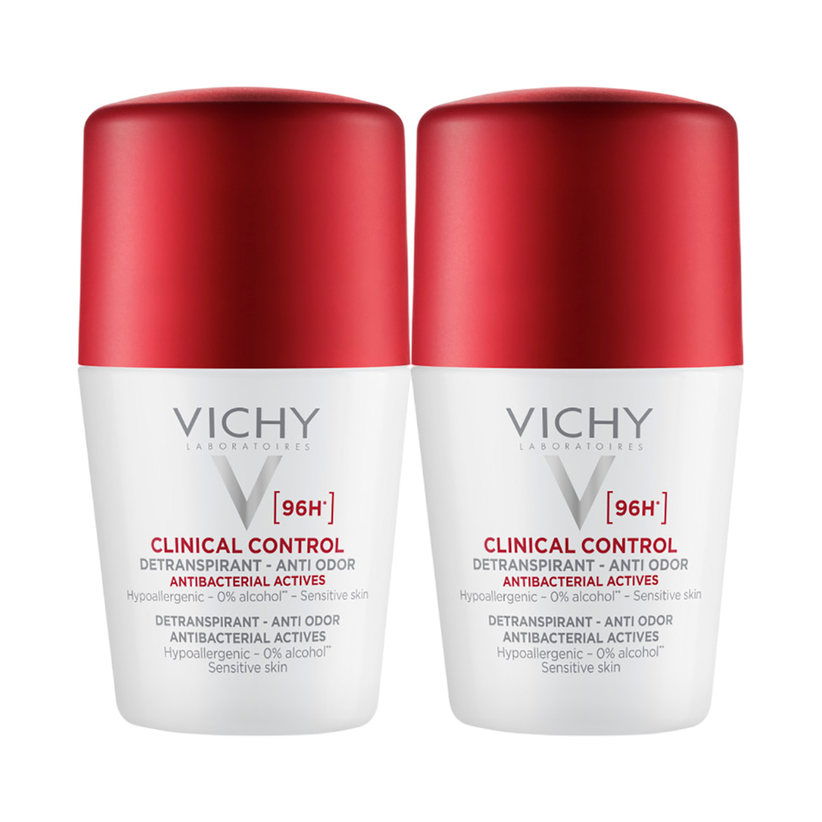 Vichy Clinical Control 96 ч шариковый дезодорант-антиперспирант 50 мл 2 шт