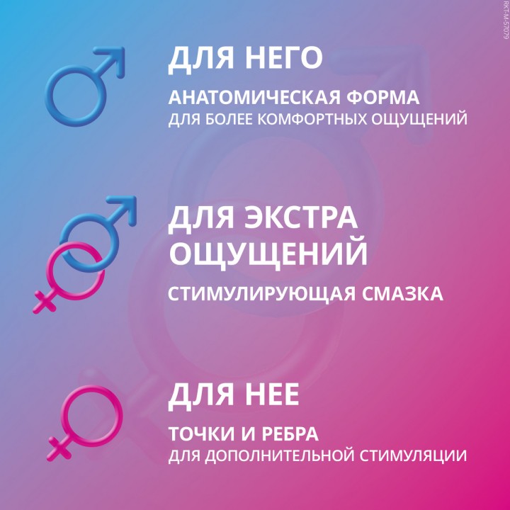 Contex You&Me Orgasmic презервативы из натурального латекса со стимулирующей смазкой 12 шт