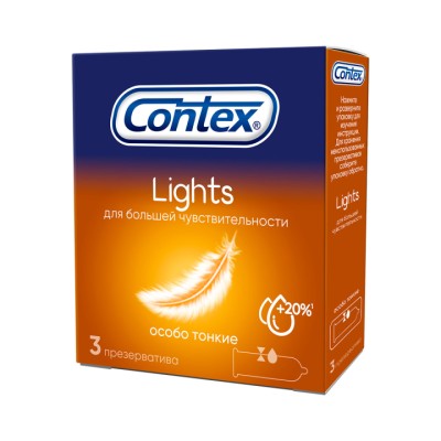 Contex Lights презервативы из натурального латекса особо тонкие 3 шт