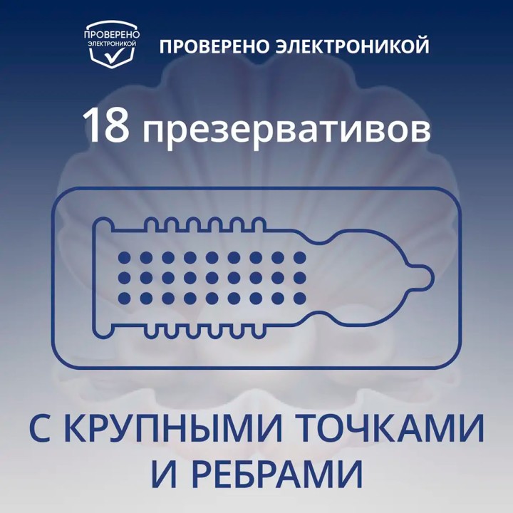 Contex Extra Sensation презервативы из натурального латекса с крупными точками и ребрами 18 шт