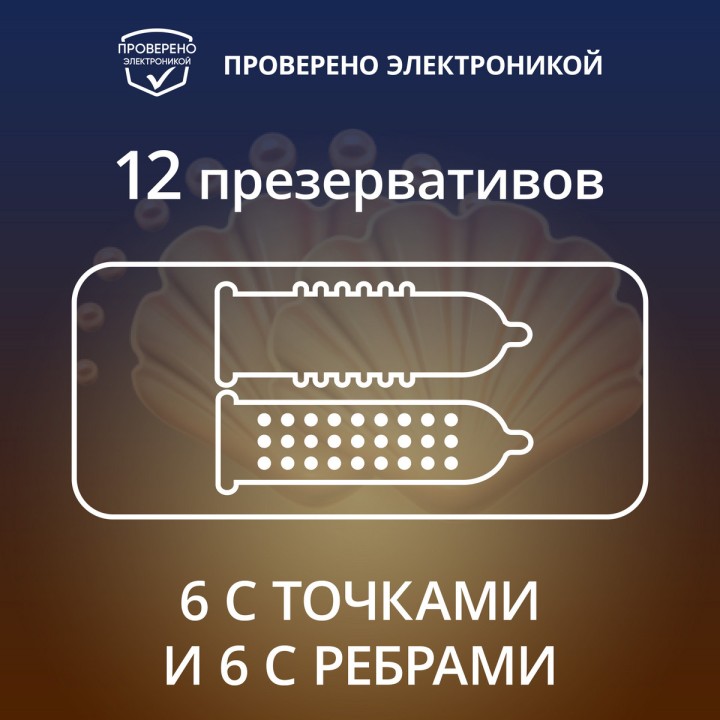 Contex Relief презервативы из натурального латекса с ребристой и точечной структурой 12 шт