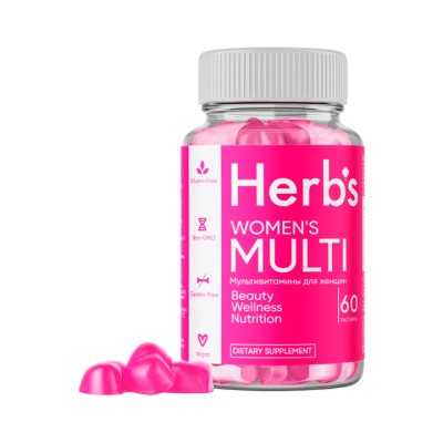 Herb's Women's Multi (Мультивитамины для женщин) пастилки жевательные 60 шт