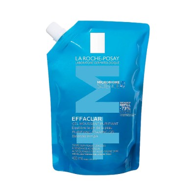 La Roche-Posay Effaclar очищающий пенящийся гель для чувствительной жирной кожи 400 мл сменный блок 1 шт