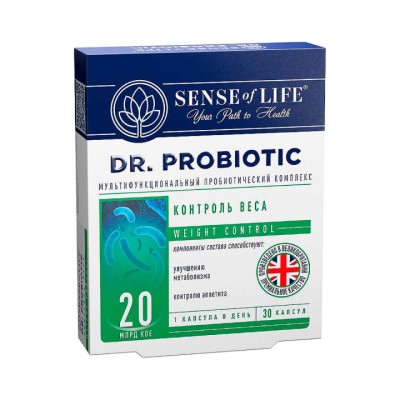Sense of Life Dr. Probiotic Контроль веса капсулы 600 мг 30 шт