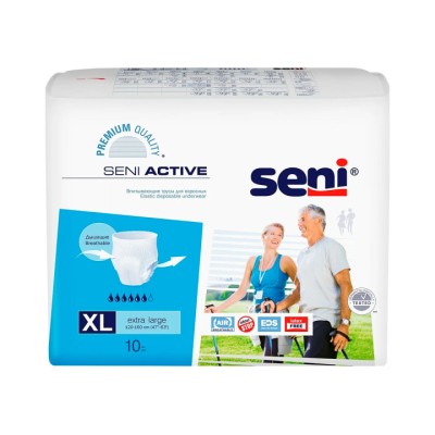 Seni Active Classic трусы впитывающие для взрослых размер XL 10 шт