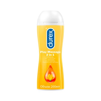 Durex Play Massage 2 in 1 Sensual интимный гель-смазка с иланг-илангом 200 мл флакон 1 шт