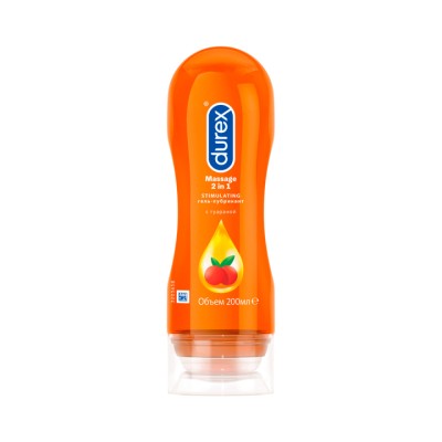 Durex Play Massage 2 in 1 Stimulating интимный гель-смазка с гуараной 200 мл флакон 1 шт