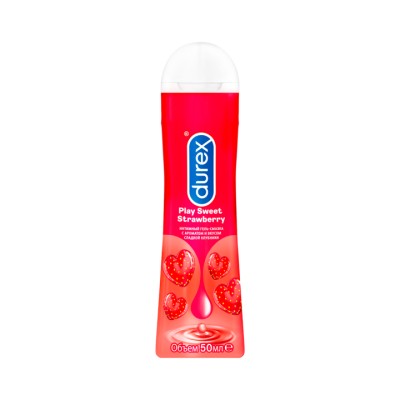 Durex Play Sweet Strawberry интимный гель-смазка с ароматом и вкусом сладкой клубники 100 мл флакон 1 шт