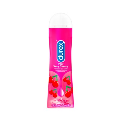 Durex Play Very Cherry интимный гель-смазка с ароматом и вкусом сочной вишни 50 мл флакон 1 шт