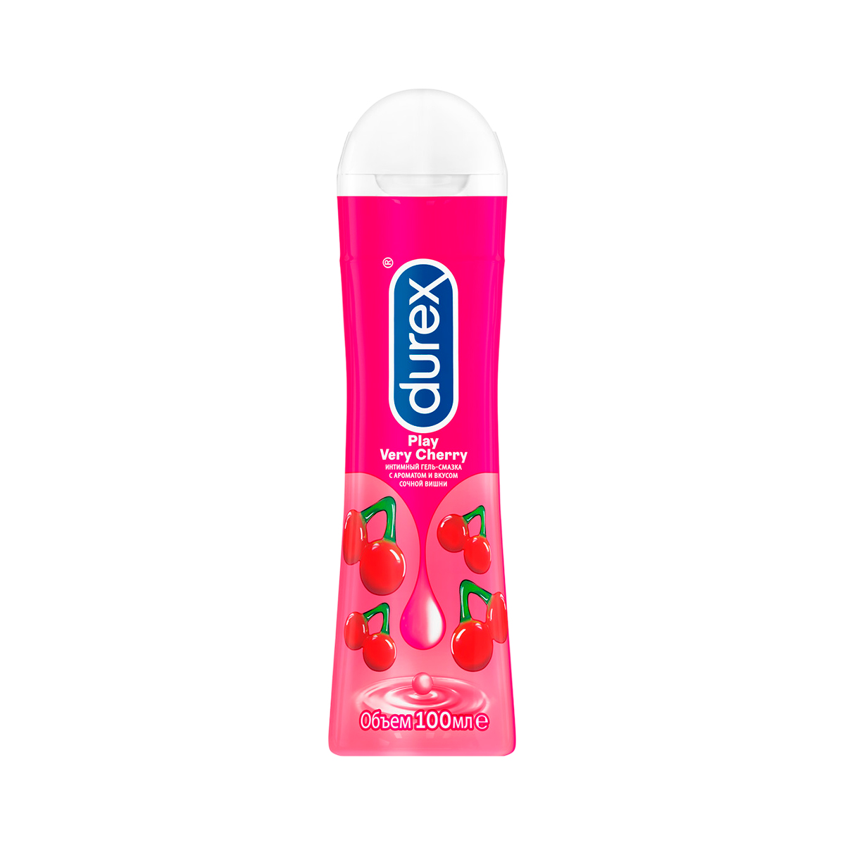 Durex Play Very Cherry интимный гель-смазка с ароматом и вкусом сочной вишни 100 мл флакон 1 шт
