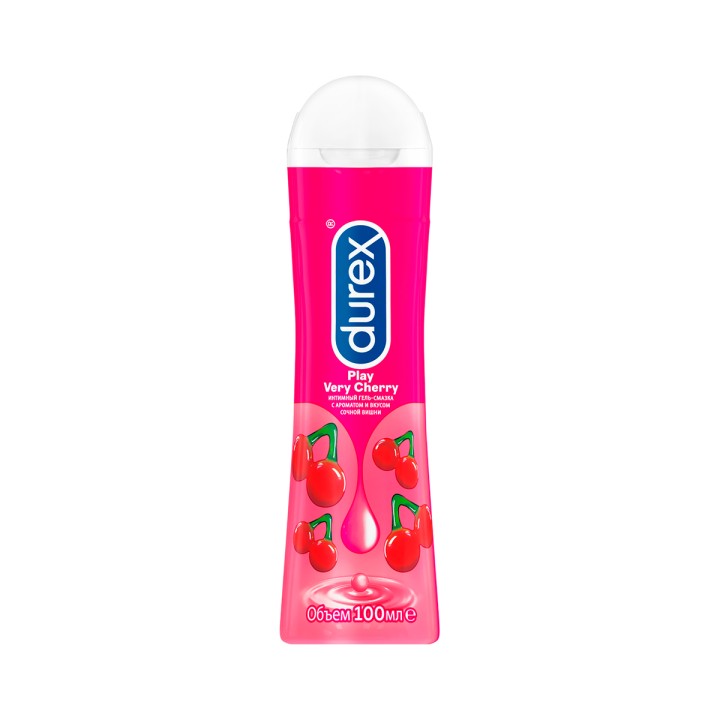 Durex Play Very Cherry интимный гель-смазка с ароматом и вкусом сочной вишни 100 мл флакон 1 шт