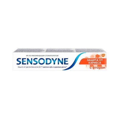 Sensodyne Защита от кариеса с фтором зубная паста 75 мл туба 1 шт
