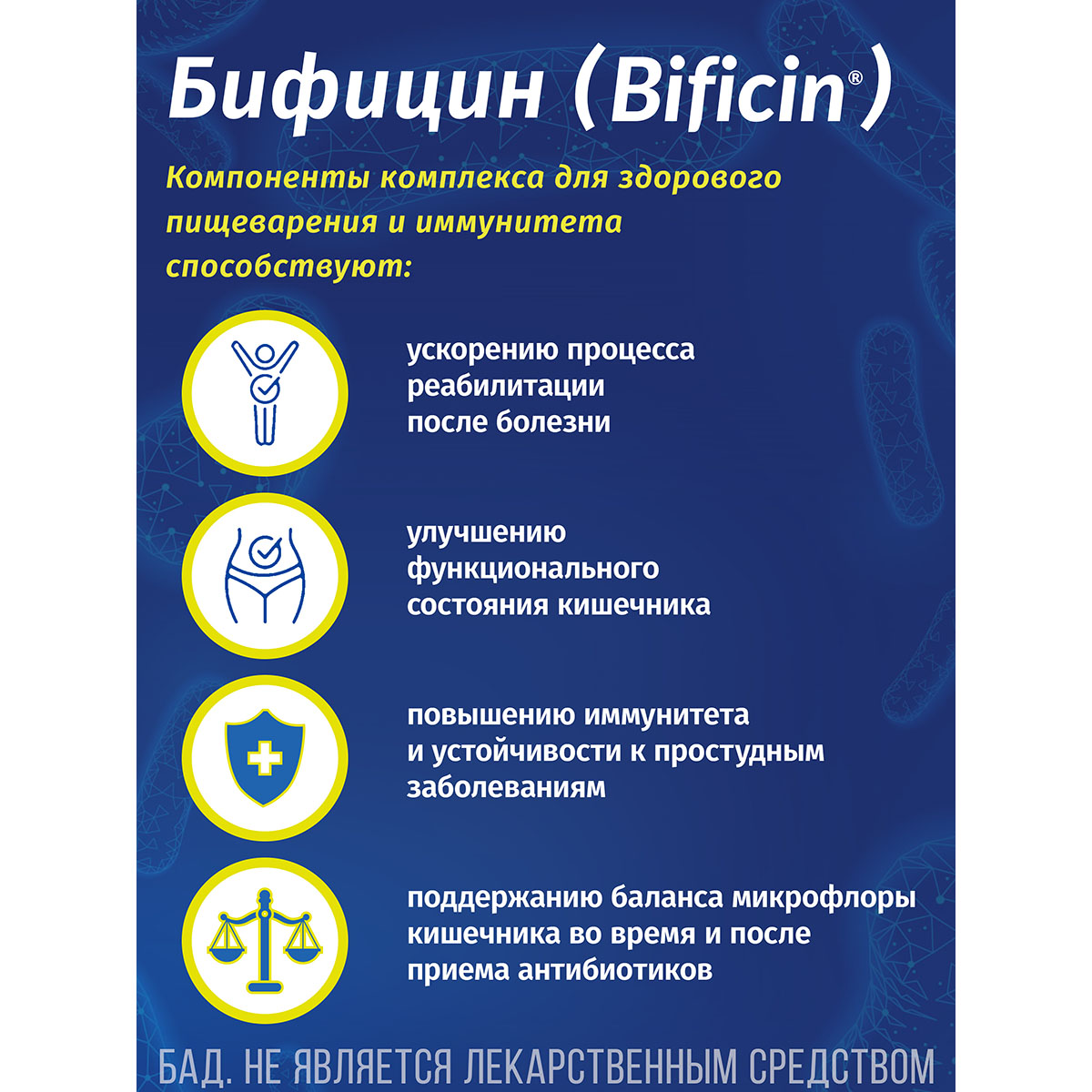 Бифицин капсулы 500 мг 10 шт Bificin