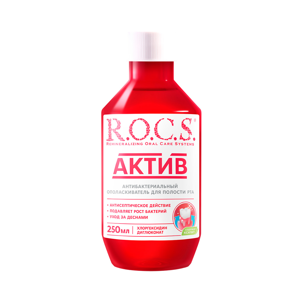 R.O.C.S. Актив ополаскиватель для полости рта 250 мл флакон 1 шт