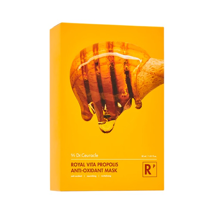 Dr. Ceuracle Royal Vita Propolis Antioxidant Mask антиоксидантная тканевая маска 30 мл 10 шт