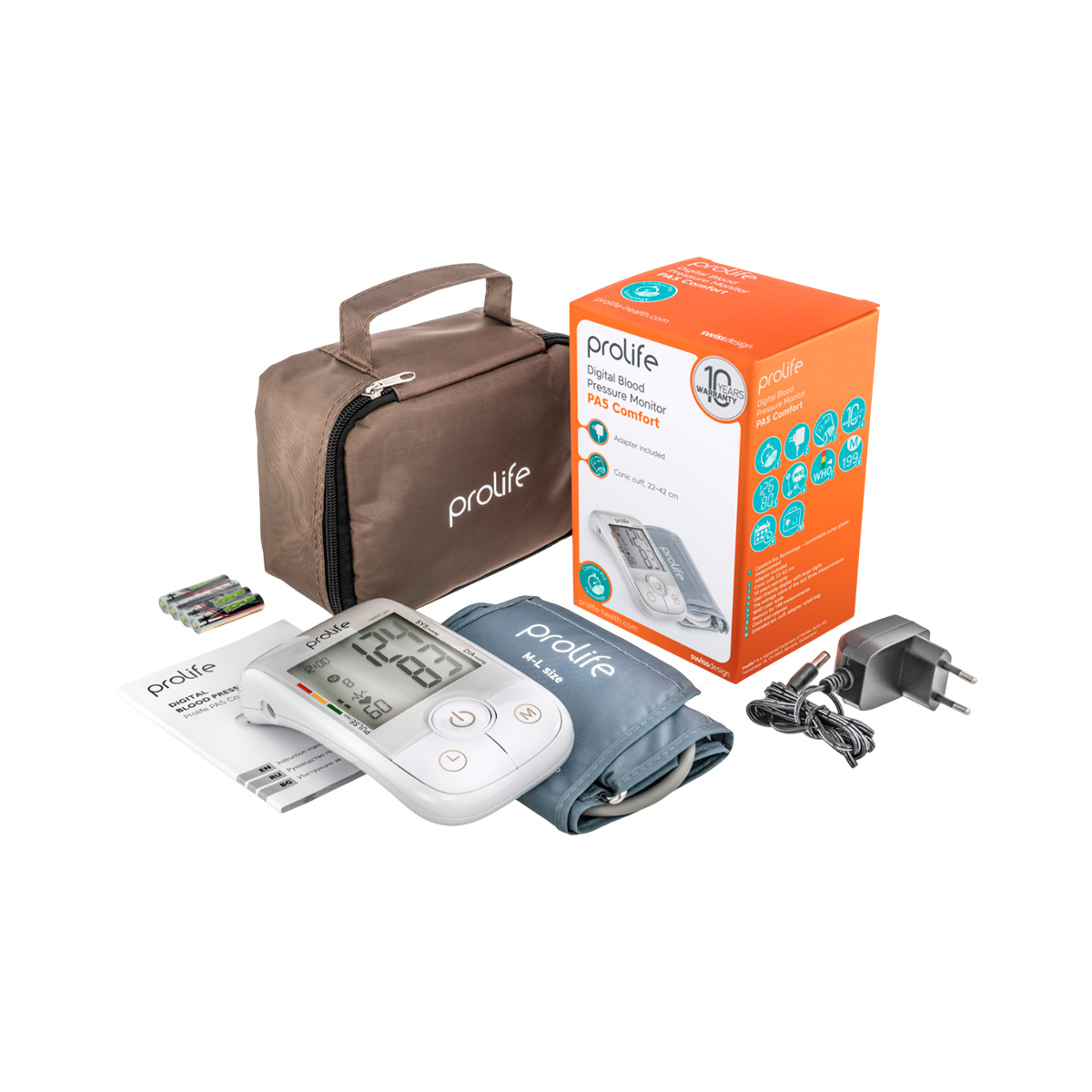 Тонометр автоматический Prolife PA5 Comfort с адаптером 1 шт