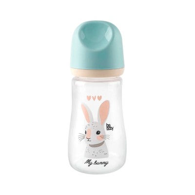 BeBaby бутылочка для кормления арт. R-08B/240 от 3 месяцев 240 мл 1 шт