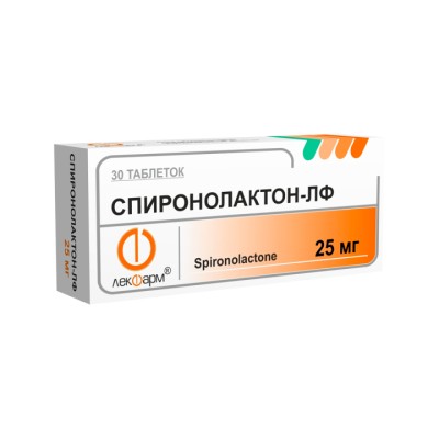 Спиронолактон-ЛФ 25 мг таблетки 30 шт