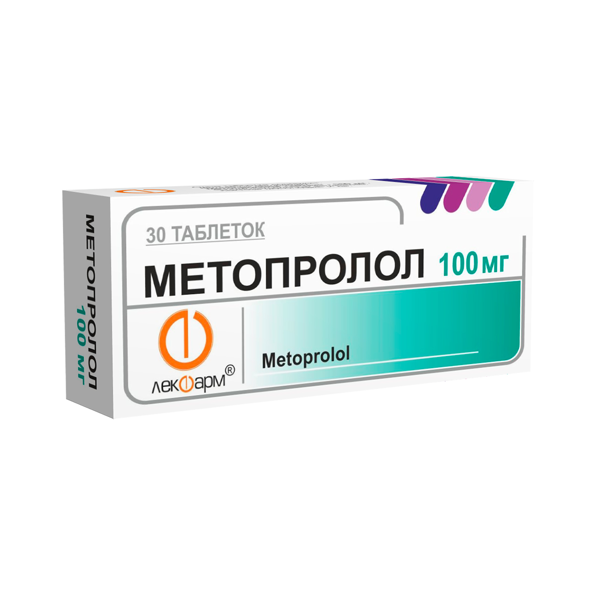 Метопролол 100 мг таблетки 30 шт