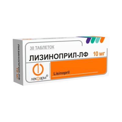 Лизиноприл-ЛФ 10 мг таблетки 30 шт
