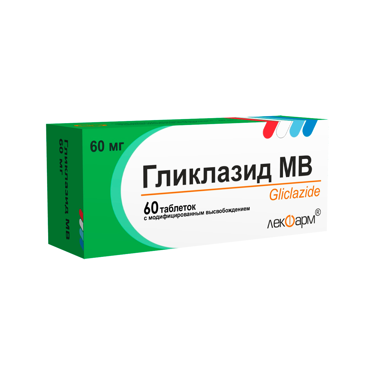 Гликлазид МВ 60 мг таблетки с модифицированным высвобождением 60 шт