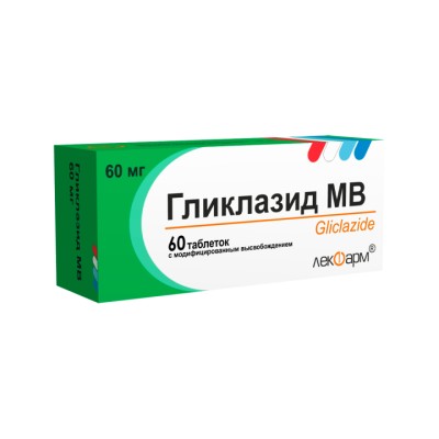Гликлазид МВ 60 мг таблетки с модифицированным высвобождением 60 шт