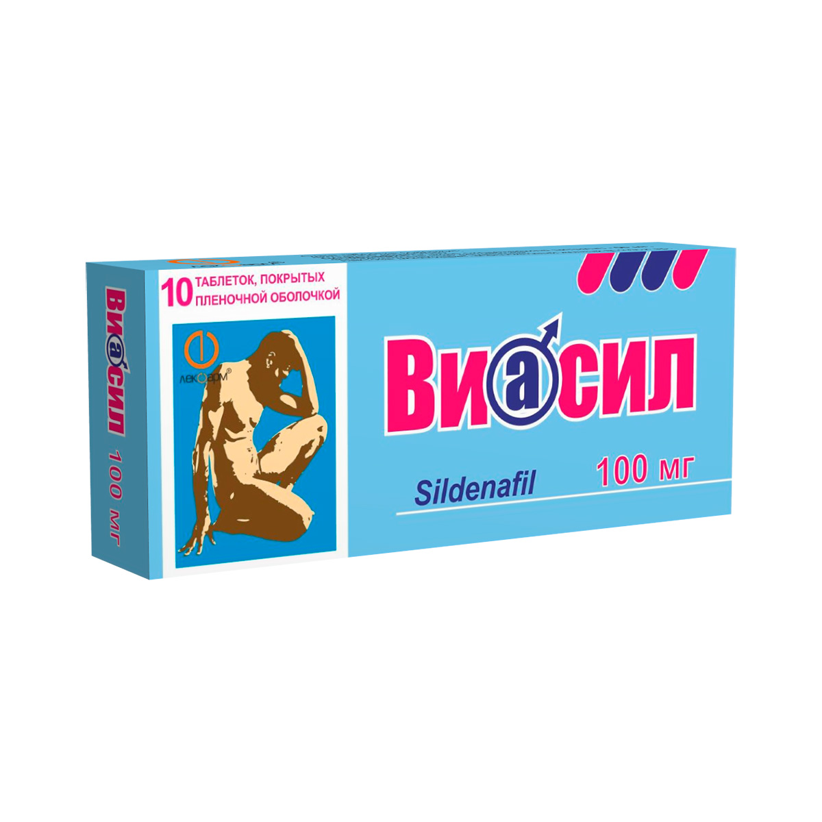 Виасил 100 мг таблетки покрытые пленочной оболочкой 10 шт
