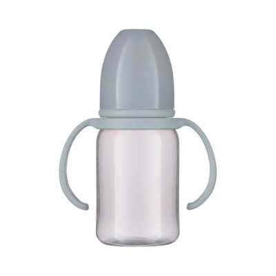 Пома бутылочка с ручками арт. 8310 с силиконовой молочной соской (средний поток) от 4 месяцев 140 мл 1 шт