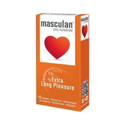 Masculan Extra Long Pleasure презервативы из натурального латекса продлевающие 10 шт